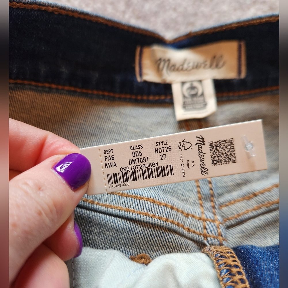 madewell high rise denim shorts - Picture 6 of 9
